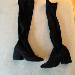 DV by Dolce Vita Black Suede Over-the-Knee Boots